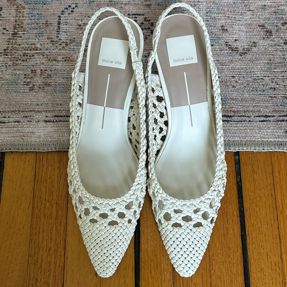 Dolce Vita Woven Slingback Heels - Picture 10 of 10